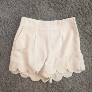 Ivory shorts